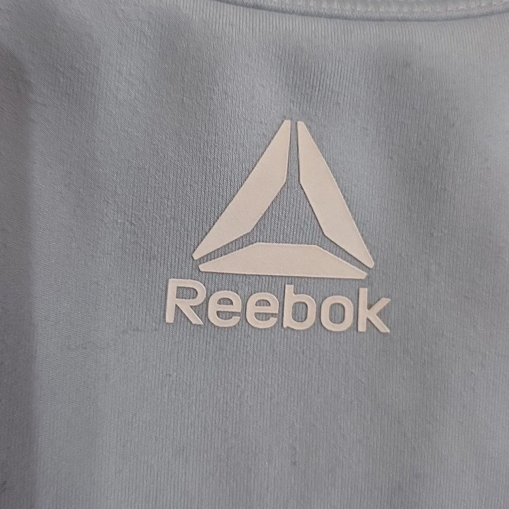 Reebok‎ Women's Sports Athletic Bra Blue W/White Logo Sz XXL GUC